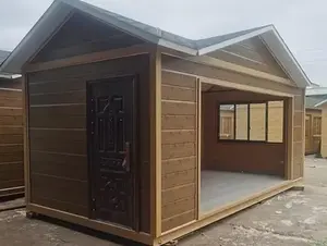 Rumah prefabrikasi kustom rumah rumah prefab Villa pemasangan mudah dapat diperluas ramah lingkungan