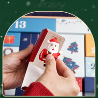 Calendario de Adviento Navideño, Caja Sorpresa de 24 Días, Caja de Regalo Plegable, Caja de Embalaje Vacía, Caja Navideña, Fabricante Mayorista