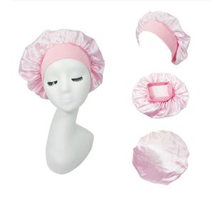 Gorro de Dormir de Satén Premium para Mujer, con Banda Elástica Extra Ancha, para Proteger el Cabello Rizado Natural, Ideal para Viajes y Ducha - Product Image 2