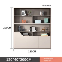 WJG-230X Armoire de classement en bois moderne et simple avec tiroirs démontables sans serrure pour usage commercial et de bureau