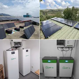 All Black Solar Panel Power System Customized With Lithium Battery Inverter For EU 230V Home 5kw 10kw 20kw Home Energy Storage