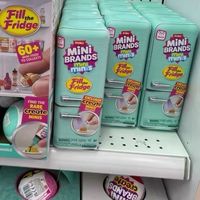 Lot de figurines ZURU Mini Brands ABS Fill The Fridge & Surprise Ball, jouet miniature de collection pour jeu d'imitation, très vendu au Brésil