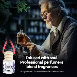 น้ำหอมปรับอากาศในรถยนต์แบบใหม่ พร้อมขวดแก้วแขวนประดับตกแต่ง กลิ่นหอมติดกระจกมองหลัง - Product Image 5