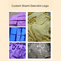 Serviette de Lavage Auto en Chamois PVA à Séchage Rapide, Chamois Synthétique PVA Très Absorbant, Serviette Rafraîchissante Shami, Logo Personnalisable en Usine