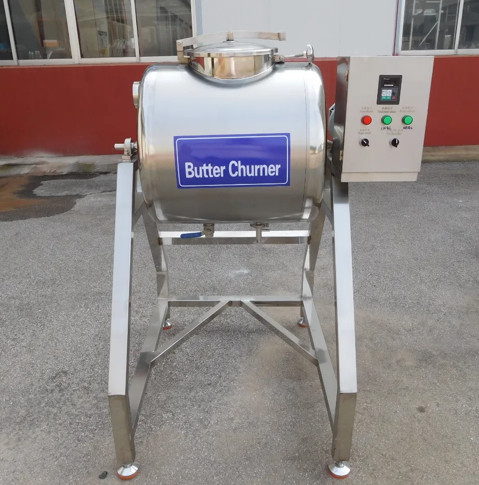 A máquina automática do churner para a manteiga o creme do diário misturando a manteiga do tanque que faz a planta agitam a máquina para o equipamento da exploração agrícola leiteira