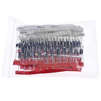 Kit assorti de diodes redresseuses à commutation rapide à 14 valeurs 1N4001 1N4004 1N4007 1N5408 UF4007 FR207 1N5817 1N5819 1N5822 1N4148