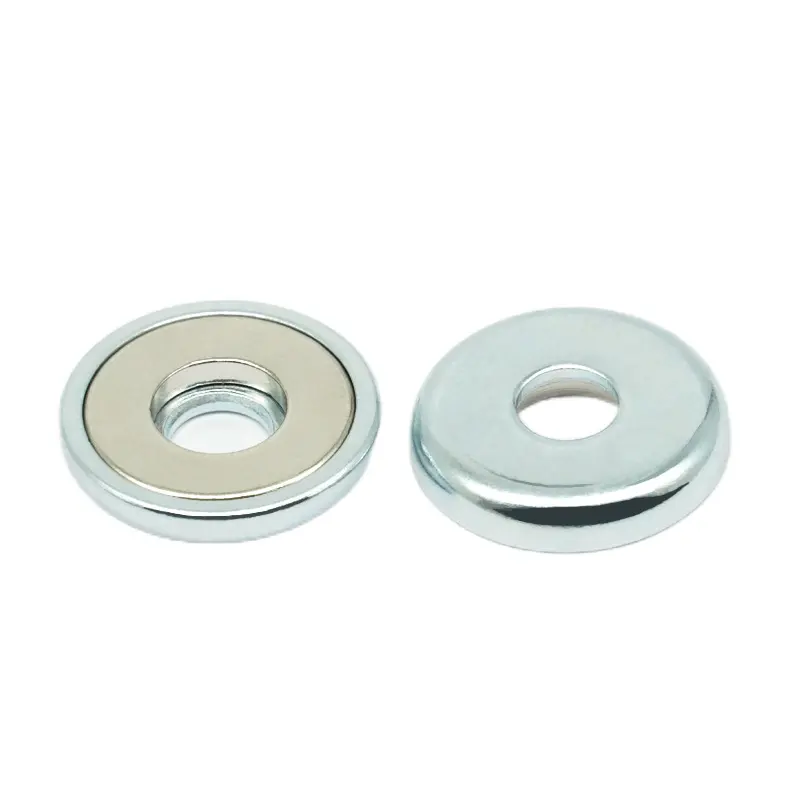 D19.2*3.5mm Ring Cup Magnet with Hole Magnetic fixator neodymium iron boron strong magnetic pot magnetic component