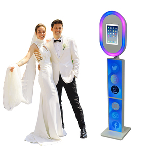 2025 thiết kế mới iPad DSLR Photo Booth hình bầu dục thủy tinh trong suốt Photo Booth máy DSLR iPad - Product Image 1