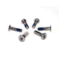 Micro-vis nervurée torx -CD à tête plate de haute précision M1.0 M1.2 M1.4 M1.6 pour montres, téléphones mobiles, ordinateurs portables et ordinateurs