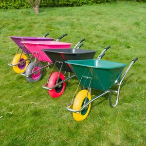 Brouette polyvalente 100L <span class=keywords><strong>Limex</strong></span> en PP avec cadre en acier galvanisé, roue en PU robuste et bac de transport en plastique - Product Image 6