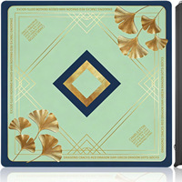 Tapis de table de mahjong moderne de luxe en néoprène à motifs floraux - Accessoire de jeu écologique, portable, pliable et durable