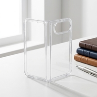 Funda para iPhone 18 Fold con Parte Trasera de Acrílico Transparente, Marco de TPU, Cubierta de PC, Protección de Bisagra, Antigolpes, Antiamarilleo, Soporte OEM ODM Personalizado
