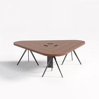 Bureau de réunion en bois de luxe pour 10 personnes, tables de conférence en bois plaqué