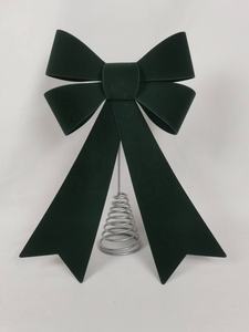 קישוט עץ חג המולד בצורת פפיון אדום בהתאמה אישית, קישוט עץ חג המולד, פפיון מצופה PET לקישוט פנים, פפיון לחג המולד - Product Image 5