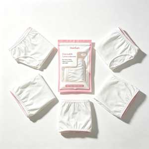 Ropa interior desechable al por mayor; bragas transpirables y cómodas para mujer, desechables para SPA, de algodón puro, en paquete individual. - Product Image 5