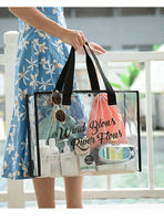 Sac de plage et de natation multi-usages en PVC de luxe, grande capacité, imperméable, toutes saisons, style Jelly, pour la natation et les sources chaudes