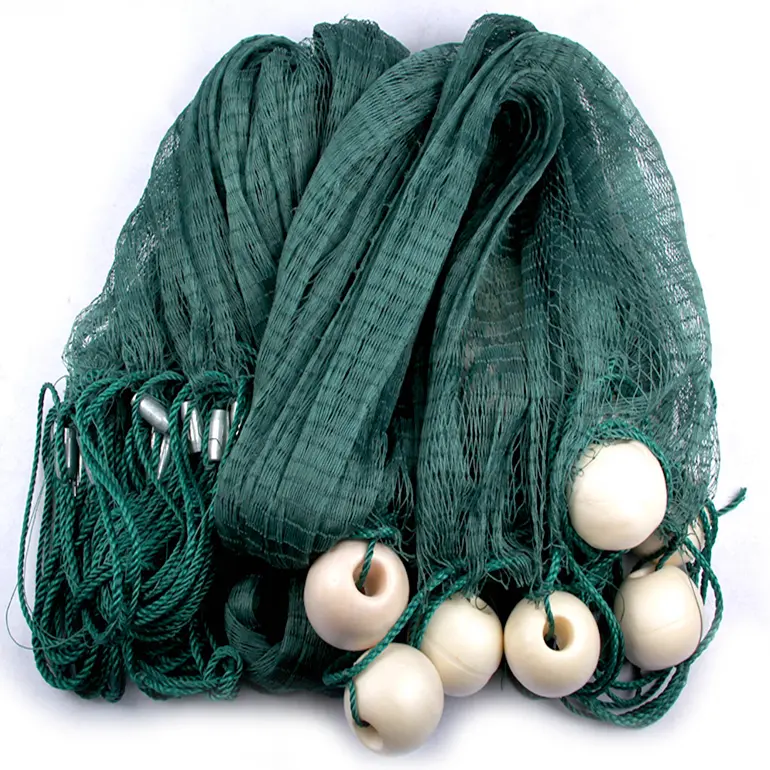 HDPE Fishing Net With Large Float Green Trawl Nets can be Customized