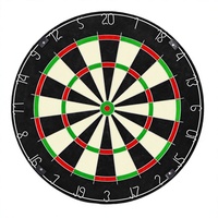 Cible de fléchettes professionnelle en sisal à fibres auto-réparatrices, avec anneau de numéros en fil rond, pour tournoi, maison et bar