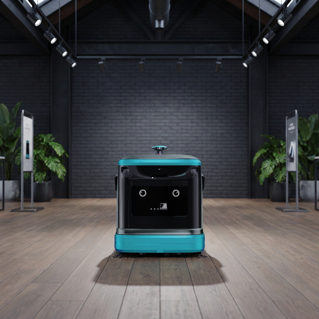 EU Certified PLC Engine Floor Scrubber Lidar + Depth Camera 16 Sensors 20000 Pa Suction Auto Drive Commercial Cleaning Robot