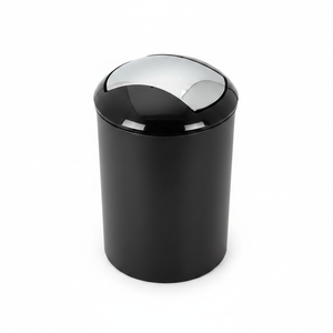 Cestino per Rifiuti in Acrilico Nero Spirella Collezione Sydney (5L) - Product Image 2