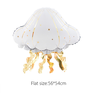 Nuovi Palloncini in Foil Opaco <span class=keywords><strong>Serie</strong></span> Animali Marini: Balena, Conchiglia, Sirena - Decorazioni per Feste Estive e Compleanni, Accessori per Foto - Product Image 2