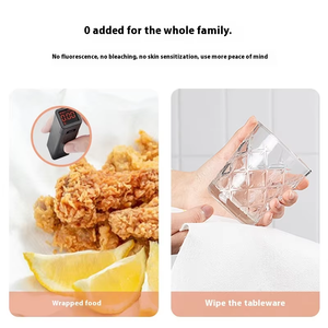 منشفة تنظيف للاستعمال مرة واحدة-خرقة كسولة جافة ورطبة استخدام مزدوج-لفة للاستعمال لمرة واحدة - Product Image 6