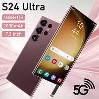 Smartphone Gaming Gaya Baru S24 Ultra 5G 16GB+1TB Layar HD 7.3 Inci Kamera 108MP Refresh Rate 120Hz Pengisian Cepat 65W