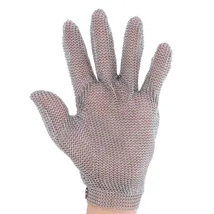 Safety Stainless Steel Wire Mesh Gloves level 5 Butche anti cut stainless steel wire Protective Knife