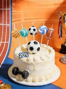 Velas Creativas para Cumpleaños Infantiles, Decoraciones para Pasteles con Forma de Fútbol, Baloncesto, Bolos y Voleibol, Gran Venta - Product Image 3