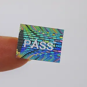Custom Logo Printing PASS Hologram Sticker Self Adhesive UK Pass Hologram Sticker