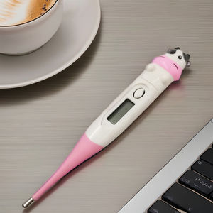 Termometer Oral dewasa, pengukur suhu plastik Digital biru muda cepat membaca demam rumah tangga - Product Image 4