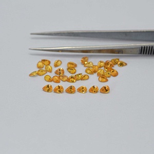 3x4mm Natural Fanta Garnet Faceted Pear Shape Semi Precious Loose Gemstone Orange Garnet <b>Birthstone</b> Jewelry From Manufacturer - Product Image 2