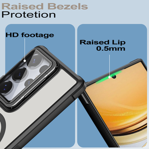 เคส S26ใสสำหรับ <span class=keywords><strong>Samsung</strong></span> Galaxy, เคสแม่เหล็กโปร่งแสงพร้อมขาตั้งกล้อง S26 S25ขอบ <span class=keywords><strong>FE</strong></span> - Product Image 4