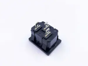 Male Plug Socket 3-pin IEC320 C16 Input Module Plug Male Power Socket 15A 250V For Laboratory Equipment