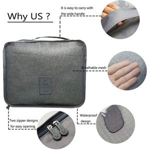 Ys778 Lot de 6 sacs de rangement pour bagages, organiseurs de voyage personnels, cubes de rangement - Product Image 2
