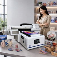 Printer UV Flatbed CCD 4060 A2 XP600 I3200 Warna Lengkap untuk Akrilik, Kaca, Kayu, Logam, PVC, dan Pencetakan Hadiah Personal