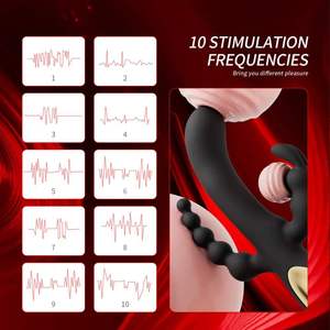 Vibrador de Clítoris para Mujeres, Vibrador de Conejo 3 en 1, Estimulador Triple, Masajeador de Clítoris y Punto G con Cuentas - Product Image 2