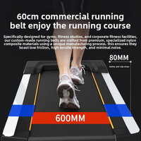 Caminadora Eléctrica Comercial con Motor de 7HP, Panel de Control Táctil LCD de 21.5 Pulgadas, Máquina de Correr de Alta Resistencia para Gimnasios y Clubes de Fitness