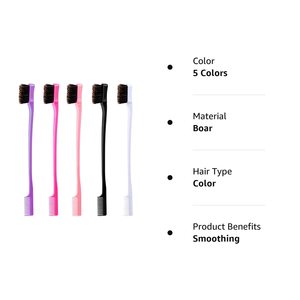 Cepillo para Cejas y Cabello de <span class=keywords><strong>Doble</strong></span> Cara, Personalizado y Colorido, Herramientas de Barbería, Venta al Por Mayor - Product Image 6