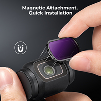 Kit de filtres pour objectif K&F Concept pour DJI Pocket 3/4, filtre CPL magnétique, filtre ND4 ND8 ND16 ND32, verre optique nano-revêtu 28 couches