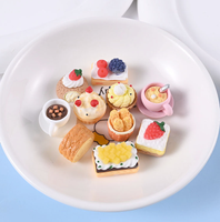 Breloques miniatures en résine (biscuits, pains, tasses à café) pour la création de gâteaux en résine et la personnalisation