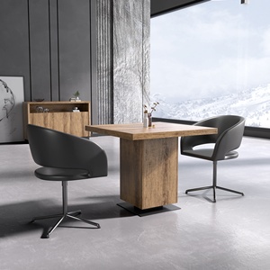 WESOME 4 Person <strong>Space</strong> Saving Executive Meeting Room square <strong>Small</strong> Meeting <strong>Table</strong> - Product Image 5