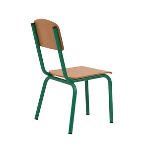 أثاث المدرسة الابتدائية كرسي مريح كرسي خشبي فردي مع طالب - Product Image 4