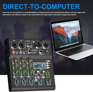 NGVM XR-4 สีดำ มิกเซอร์ดีเจระดับมืออาชีพ 4 แชนแนล พร้อม DSP ในตัว อีควอไลเซอร์ 3 แบนด์ บลูทูธ 5.0 บันทึกผ่าน USB สำหรับการแ<span class=keywords><strong>สด</strong></span>งสด +48V - Product Image 3