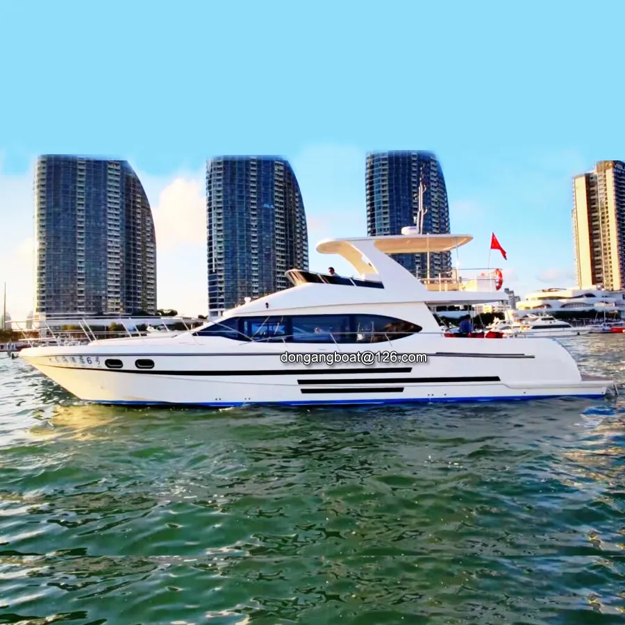 63ft Boote Luxusyacht Fiberglas 19,8 m billige private Luxus Segelyacht Luxus boot mit Kabine