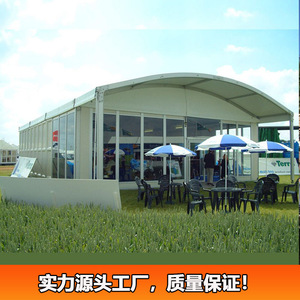 Carpa de PVC con estructura en A y paredes de vidrio para exposiciones, impermeable, para todas las estaciones - Product Image 2