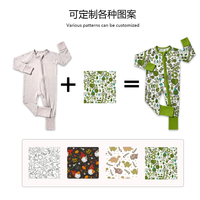 Ensembles de pyjamas pour enfants 2025, 0-24 mois, en fibre de bambou personnalisée, à carreaux, manches longues, robe printemps-automne