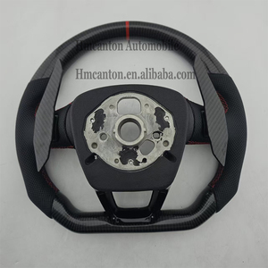 Nuevo Volante de Cuero y Fibra de Carbono para Modelos Audi A3 A4 A4L A5 A7L A8 5 7 B9 A6 R8 - Product Image 6