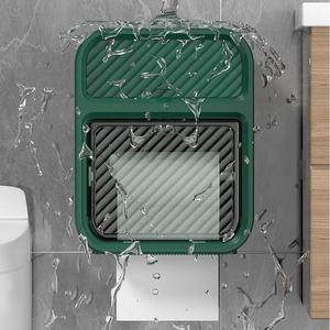 Vendita calda scatole di fazzoletti da <span class=keywords><strong>bagno</strong></span> impermeabile a parete scatola di carta di immagazzinaggio del tessuto con adesivo senza traccia con ripiano di stoccaggio - Product Image 6