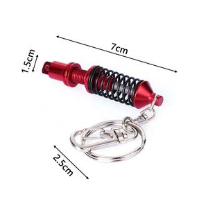 พวงกุญแจโช้คอัพสปริงสีดำแดงสำหรับอะไหล่รถยนต์ขายส่ง - Product Image 6